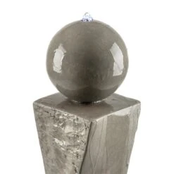 Trafalgar Gartenbrunnen 1,5m LED Fiberglas-Zement 4,5 Kg Ziersteine -Haushaltsgerätegeschäft 10031620 yy 0005 detail Blumfeldt Trafalgar Zierbrunnen Gartenbrunnen Tuff