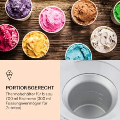 Schneeflöckchen Eiscremebereiter Thermoelektrisch 700ml Leise Weiß 13 Schneeflöckchen Eiscremebereiter Thermoelektrisch 700ml Leise Weiß -Haushaltsgerätegeschäft 10031663 de 0005 logo