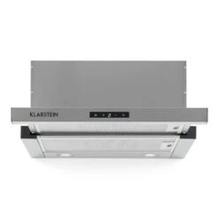 Vinea Unterbau-Dunstabzugshaube Flachschirmhaube 60cm Silber -Haushaltsgerätegeschäft 10031682 yy 0003 front Klarstein Vinea Unterbau Dunstabzugshaube silber