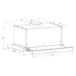 Vinea Unterbau-Dunstabzugshaube Flachschirmhaube 60cm Silber -Haushaltsgerätegeschäft 10031682 yy 0008 detail Klarstein Vinea Unterbau Dunstabzugshaube silber