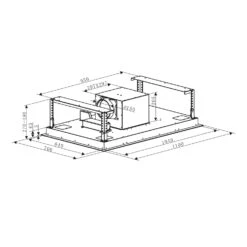 Secret Service Deckenhaube Dunstabzugshaube 220W Touch Glas LED Weiß -Haushaltsgerätegeschäft 10031696 yy 0009 logo Klarstein Secret Service Dunstabzugshaube weiss
