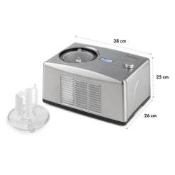 Yo & Yummy 2-in-1 Eiscremebereiter & Yoghurt Maker 150W 1,5l Edelstahl -Haushaltsgerätegeschäft 10031849 yy 0006 logo Klarstein Yo Yummy 2in1 Eiscremebereiter
