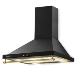 Montblanc 60 Dunstabzugshaube 610m³/h 165W 2x1,5W LED Reling -Haushaltsgerätegeschäft 10031992 yy 0010 front Klarstein Montblanc 60 Dunstabzugshaube schwarz