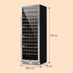 Vinovilla Grande 165 Built-in Uno Weinkühlschrank 425l 165Fl. Glastür 16 Vinovilla Grande 165 Built-in Uno Weinkühlschrank 425l 165Fl. Glastür -Haushaltsgerätegeschäft 10032033 yy 0007 dimensions