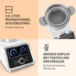 GrandPrix Küchenmaschine 500W / 1000W 2,5l Edelstahl-Rührschüssel -Haushaltsgerätegeschäft 10032089 de 0004 logo