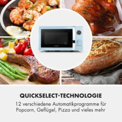 Fine Dinesty 2-in-1-Mikrowelle: 23l 800W / Grill: 1000W Blau -Haushaltsgerätegeschäft 10032201 de 0005 logo