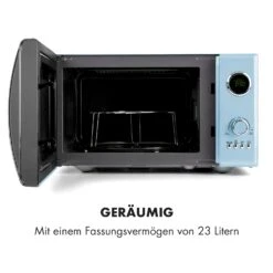 Fine Dinesty 2-in-1-Mikrowelle: 23l 800W / Grill: 1000W Blau -Haushaltsgerätegeschäft 10032201 de 0006 logo