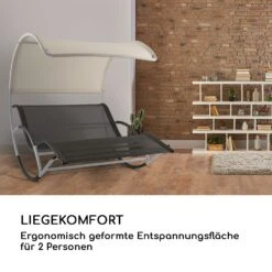 The Big Easy Schwingliege Silber, Wetterfest 350 Kg Max. UV- Schutz -Haushaltsgerätegeschäft 10032241 de 0005 logo