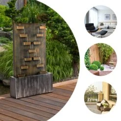 River Crossing Gartenbrunnen In/Outdoor 6W Pumpe 10m Kabel Verzinkt -Haushaltsgerätegeschäft 10032260 yy 0003 ambient