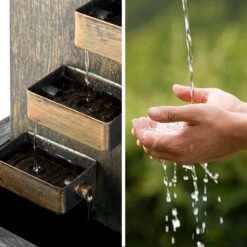 River Crossing Gartenbrunnen In/Outdoor 6W Pumpe 10m Kabel Verzinkt -Haushaltsgerätegeschäft 10032260 yy 0004 ambient