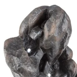 Felsquell Solar-Kaskadenbrunnen Akkubetrieb 2 KW Solarpanel 3 LEDs -Haushaltsgerätegeschäft 10032286 yy 0005 detail Blumfeldt Felsquell Solar Kaskadenbrunnen