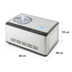 Dolce Bacio Eiscremebereiter Kompressor 2l LCD-Display Touch Edelstahl -Haushaltsgerätegeschäft 10032322 yy 0010 logo Klarstein Dolce Bacio Eiscremebereiter Edelstahl