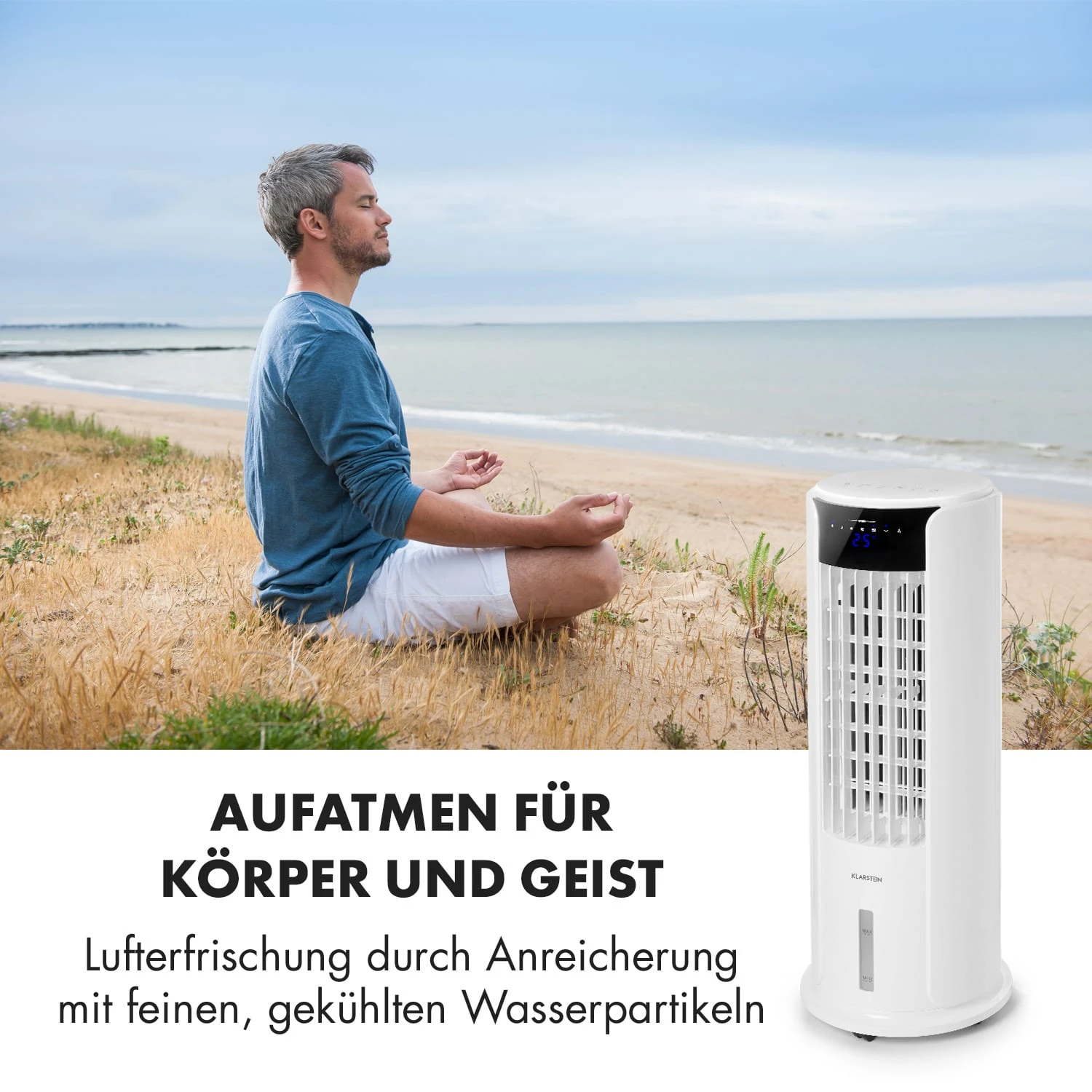 Skyscraper Horizon Luftkühler Ventilator 60W 486m³/h 3,5L Tank 9 Skyscraper Horizon Luftkühler Ventilator 60W 486m³/h 3,5L Tank – Bild 7