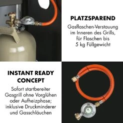 Lucifer 2.0-T Gasgrill 2 X 3,5 KW Brenner 45x44cm Grill Edelstahl -Haushaltsgerätegeschäft 10032455 de 0008 logo