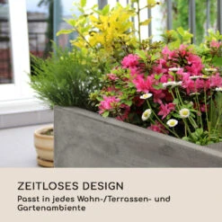 Solidflor Pflanztopf 75 X 20 X 20 Cm Fiberglas In-/Outdoor Hellgrau -Haushaltsgerätegeschäft 10032501 de 0002 logo