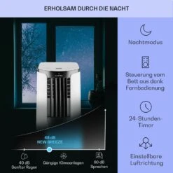 New Breeze ECO Mobile Klimaanlage 10.000 BTU / 2,9 KW EEK A+ -Haushaltsgerätegeschäft 10032511 de 0004 usp