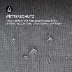 Steakhouse Grilldach 220x215x140cm PE 180 G/m² Flammhemmend Stahl Grau -Haushaltsgerätegeschäft 10032523 de 0006 logo