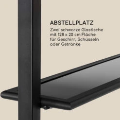 Steakhouse Grilldach 220x215x140cm PE 180 G/m² Flammhemmend Stahl Grau -Haushaltsgerätegeschäft 10032523 de 0007 logo