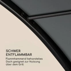 Steakhouse Grilldach 220x215x140cm PE 180 G/m² Flammhemmend Stahl Grau -Haushaltsgerätegeschäft 10032523 de 0009 logo