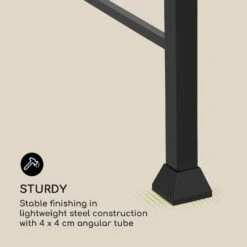 Steakhouse Grilldach 220x215x140cm PE 180 G/m² Flammhemmend Stahl Grau -Haushaltsgerätegeschäft 10032523 uk 0010 logo