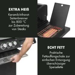 Highgrade 4 IB Gasgrill 6 Brenner 19,8 KW 71x46cm Grill Edelstahl -Haushaltsgerätegeschäft 10032580 de 0009 logo