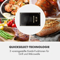 Victoria 20 Einbau-Mikrowelle, 20 L, 800 W, Grill: 1000 W, Schwarz -Haushaltsgerätegeschäft 10032591 de 0006 logo