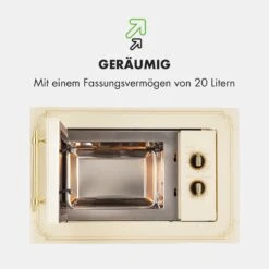 Victoria 20 Einbau-Mikrowelle, 20 L, 800 W, Grill: 1000 W, Elfenbein -Haushaltsgerätegeschäft 10032592 de 0007 logo