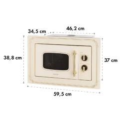 Victoria 20 Einbau-Mikrowelle, 20 L, 800 W, Grill: 1000 W, Elfenbein -Haushaltsgerätegeschäft 10032592 yy 0010 logo