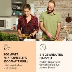 Caroline Mikrowellen-Grill 20 Ltr 700 W / 1000 W Ø 25,5cm Retro -Haushaltsgerätegeschäft 10032641 de 0002 logo