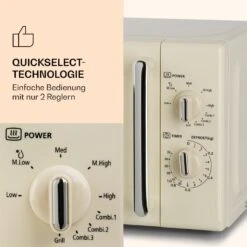 Caroline Mikrowellen-Grill 20 Ltr 700 W / 1000 W Ø 25,5cm Retro -Haushaltsgerätegeschäft 10032641 de 0004 logo