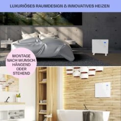 Norderney Konvektions-Heizgerät Thermostat Timer 1000W 20m² Weiß -Haushaltsgerätegeschäft 10032788 de 0007 usp