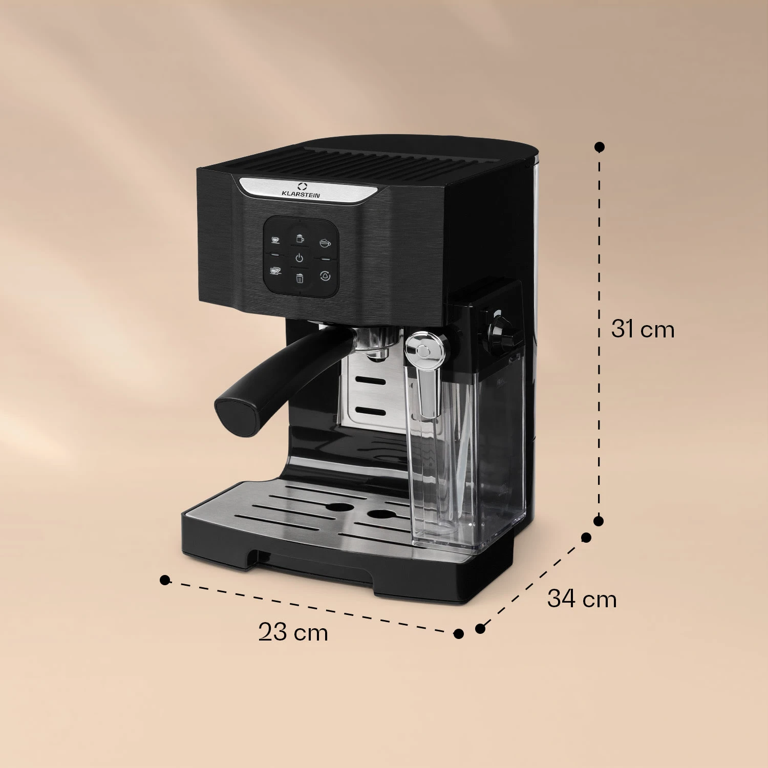 BellaVita Kaffeemaschine 3-in-1 1450 W 20 Bar Milchschäumer 8 BellaVita Kaffeemaschine 3-in-1 1450 W 20 Bar Milchschäumer – Bild 6