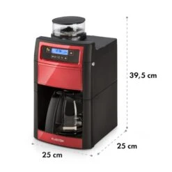 Aromatica II Duo Kaffeemaschine, Integriertes Mahlwerk, 1,25 L, Rot -Haushaltsgerätegeschäft 10032866 yy 0011 logo Klarstein Aromatica II Duo Kaffeemaschine rot