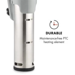 Quickstick Flex 1300W 3D Circulating 0-95 °C IPX7 Timer Silber -Haushaltsgerätegeschäft 10032906 yy 0008 logo Klarstein Quickstick Flex silber