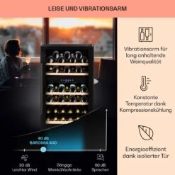 Barossa 40 Duo Weinkühlschrank 2 Zonen 41 Flaschen Glastür Touch LED 12 Barossa 40 Duo Weinkühlschrank 2 Zonen 41 Flaschen Glastür Touch LED -Haushaltsgerätegeschäft 10032924 de 0004 usp