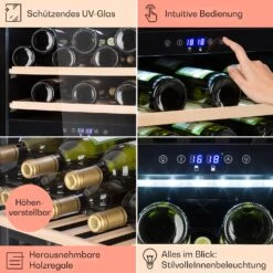 Barossa 40 Duo Weinkühlschrank 2 Zonen 41 Flaschen Glastür Touch LED 13 Barossa 40 Duo Weinkühlschrank 2 Zonen 41 Flaschen Glastür Touch LED -Haushaltsgerätegeschäft 10032924 de 0005 usp