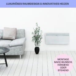 Hot Spot Slimcurve Heizgerät 80x40cm 40m² 2000W 5-40°C LED IP24 Weiß -Haushaltsgerätegeschäft 10033016 de 0007 usp