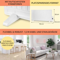 Wallander Ölradiator 1000W Thermostat Ölheizung Ultraflach Weiß 14 Wallander Ölradiator 1000W Thermostat Ölheizung Ultraflach Weiß -Haushaltsgerätegeschäft 10033102 de 0006 usp