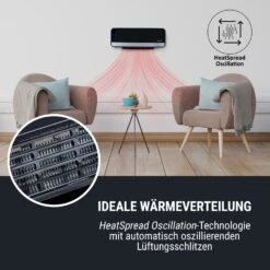 Wallkyrie Wandheizgerät 1000W/2000W 10 - 49 °C Thermostat Schwarz -Haushaltsgerätegeschäft 10033139 de 0004 logo