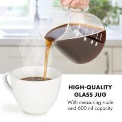 Craft Coffee Waage Timer Glaskanne Filteraufsatz 600ml Schwarz/weiß -Haushaltsgerätegeschäft 10033182 yy 0007 logo Klarstein craft coffee Waage Kaffeebereiter schwarz weiss