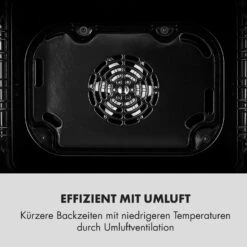 Kalahari Elektrischer Einbaubackofen 2300W 7 Funktionen Schwarz -Haushaltsgerätegeschäft 10033187 de 0007 logo