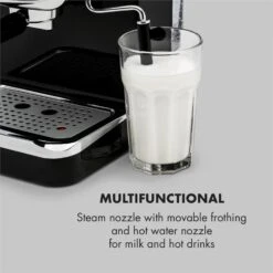 Espressionata Gusto Espressomaschine 1100W 15 Bar Druck Schwarz -Haushaltsgerätegeschäft 10033209 yy 0007 logo Klarstein Espressionata Gusto Espressomaschine