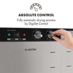 Master Jerky 24 Dörrautomat 5850W 40-90 °C 15h-Timer Edelstahl Silber -Haushaltsgerätegeschäft 10033214 yy 0003 logo Klarstein Master Jerky 24 Doerrautomat silber