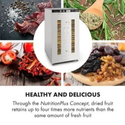 Master Jerky 24 Dörrautomat 5850W 40-90 °C 15h-Timer Edelstahl Silber -Haushaltsgerätegeschäft 10033214 yy 0005 logo Klarstein Master Jerky 24 Doerrautomat silber