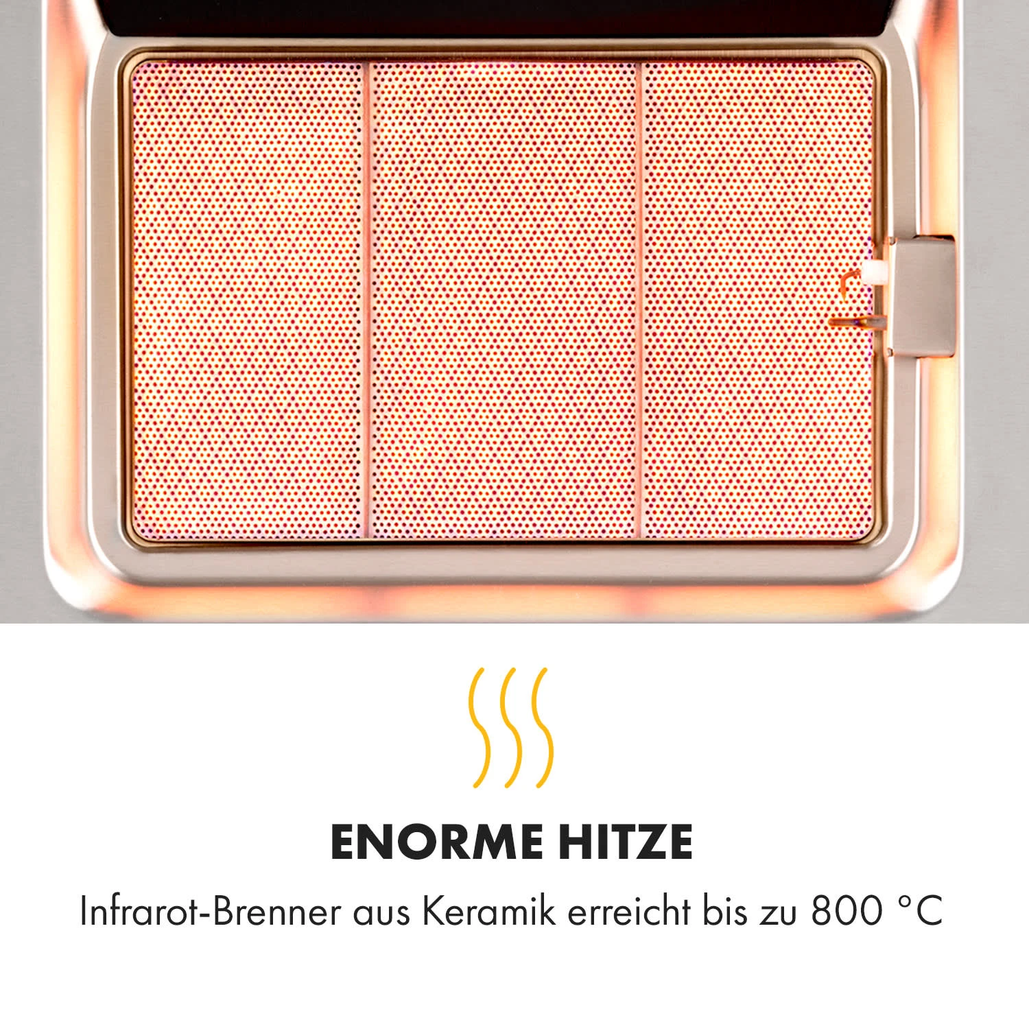 Crossfire Vertikaler Gasgrill 800°C Infrarot-Brenner 12.000 BTU Silber 7 Crossfire Vertikaler Gasgrill 800°C Infrarot-Brenner 12.000 BTU Silber – Bild 5