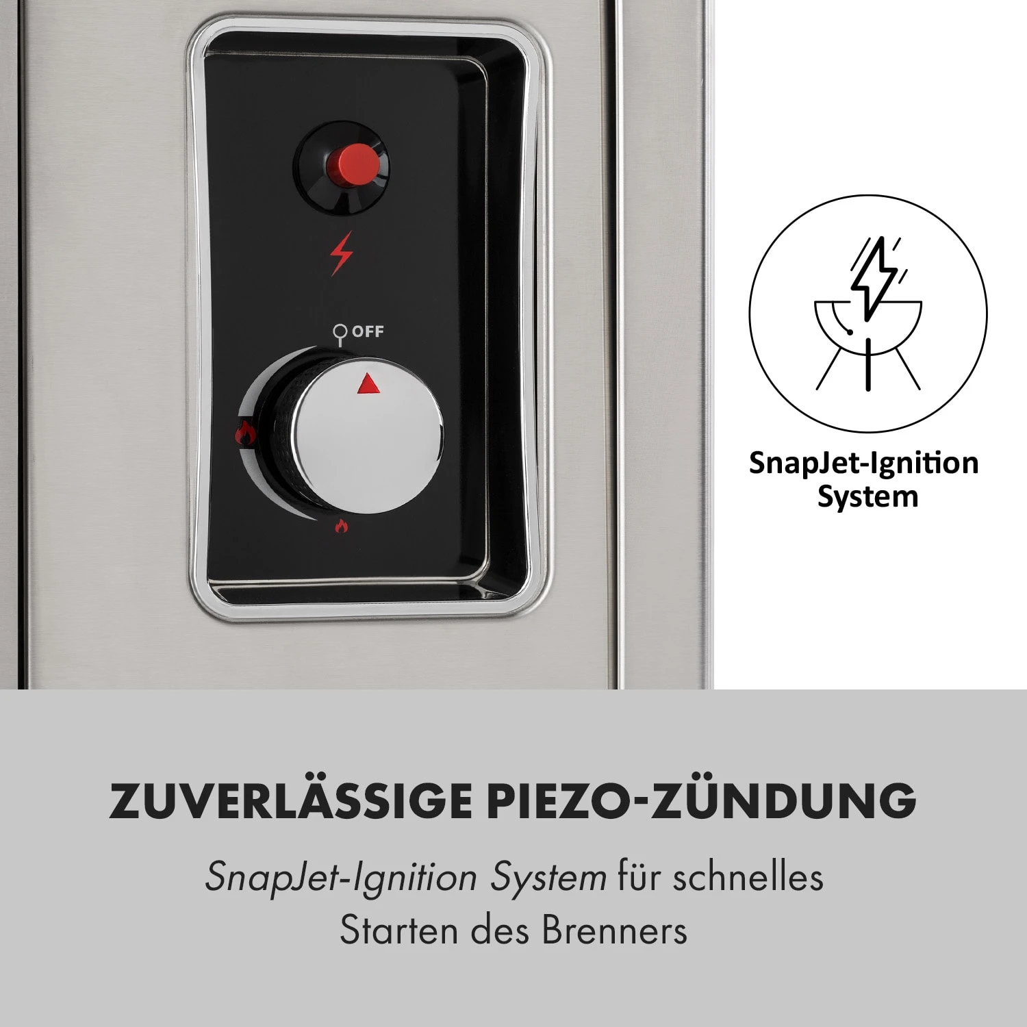 Crossfire Vertikaler Gasgrill 800°C Infrarot-Brenner 12.000 BTU Silber 8 Crossfire Vertikaler Gasgrill 800°C Infrarot-Brenner 12.000 BTU Silber – Bild 6