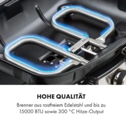 Parforce Duo Gasgrill 2 Brenner 4,4kW 15000BTU 300°C Grau -Haushaltsgerätegeschäft 10033297 de 0005 logo