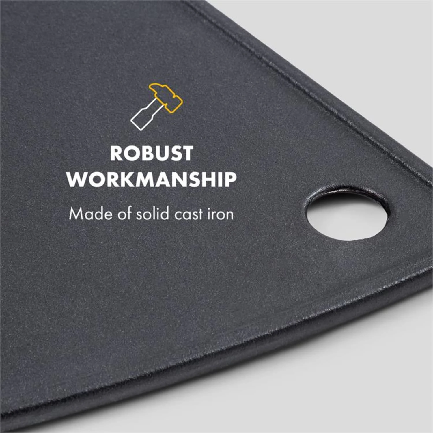 Parforce Grillplatte Glatt Zubehör Gusseisen Fettablauf Schwarz 5 Parforce Grillplatte Glatt Zubehör Gusseisen Fettablauf Schwarz – Bild 3