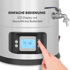 Maischfest Maischekessel 5 Teile 1500/3000W 30l LCD Edelstahl -Haushaltsgerätegeschäft 10033340 de 0007 logo