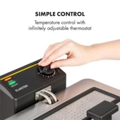 Family Fry Fritteuse 3000W Oil Drain Technology Edelstahl Silber -Haushaltsgerätegeschäft 10033342 yy 0004 logo Klarstein Family Fry Fritteuse 3000W silber